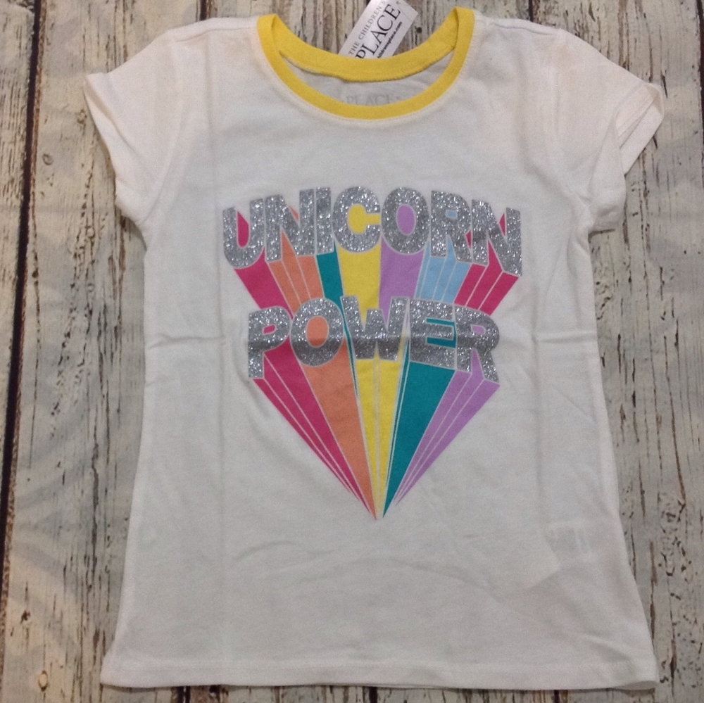 Girls ringer tee. Unicorn Power